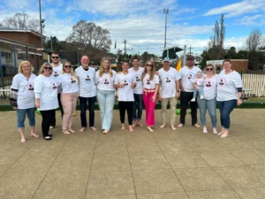 Barefoot bowls corporate booking group.