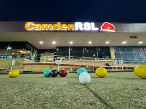 Lawn bowls green at Camden RSL.