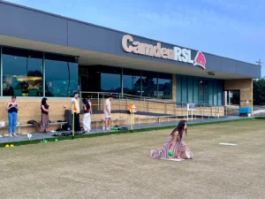 Lawn bowls green at Camden RSL.