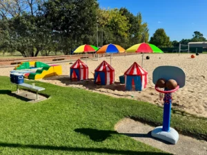Fun sand play area at Camden Beach Sports.
