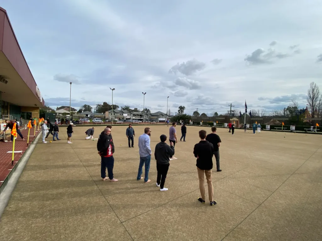Lawn bowls green at Camden RSL.